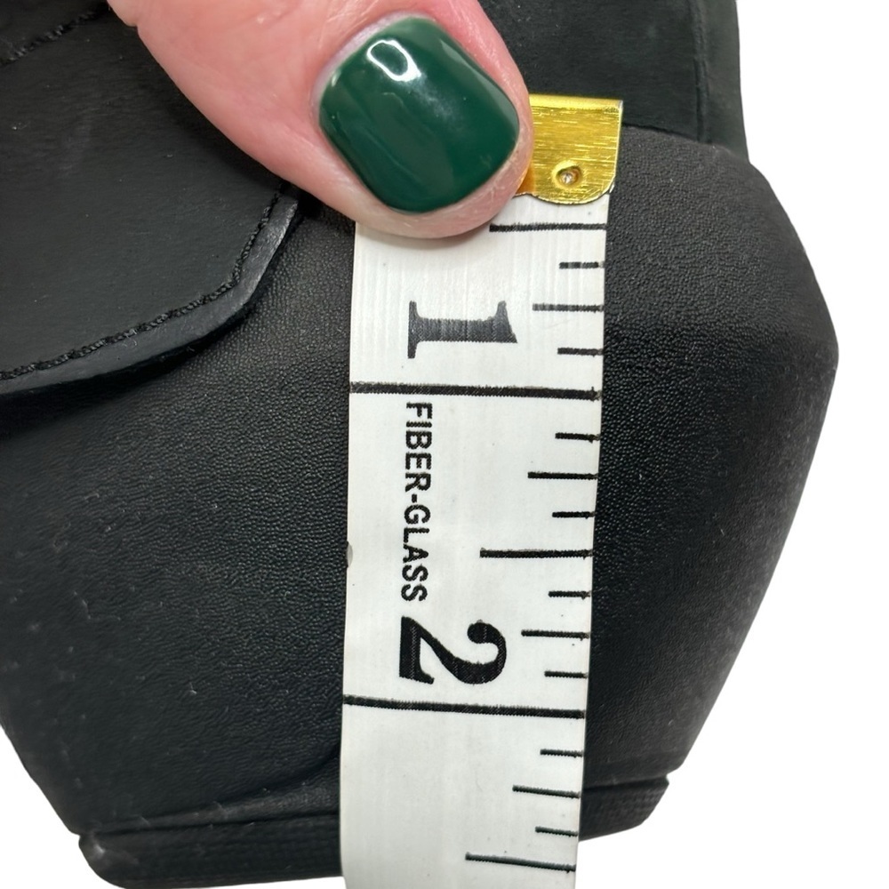 Merrell Black Luxe Leather Wrap 2.5” Slip On Clog w Nickel Stud Accents Size 11 - Picture 13 of 14